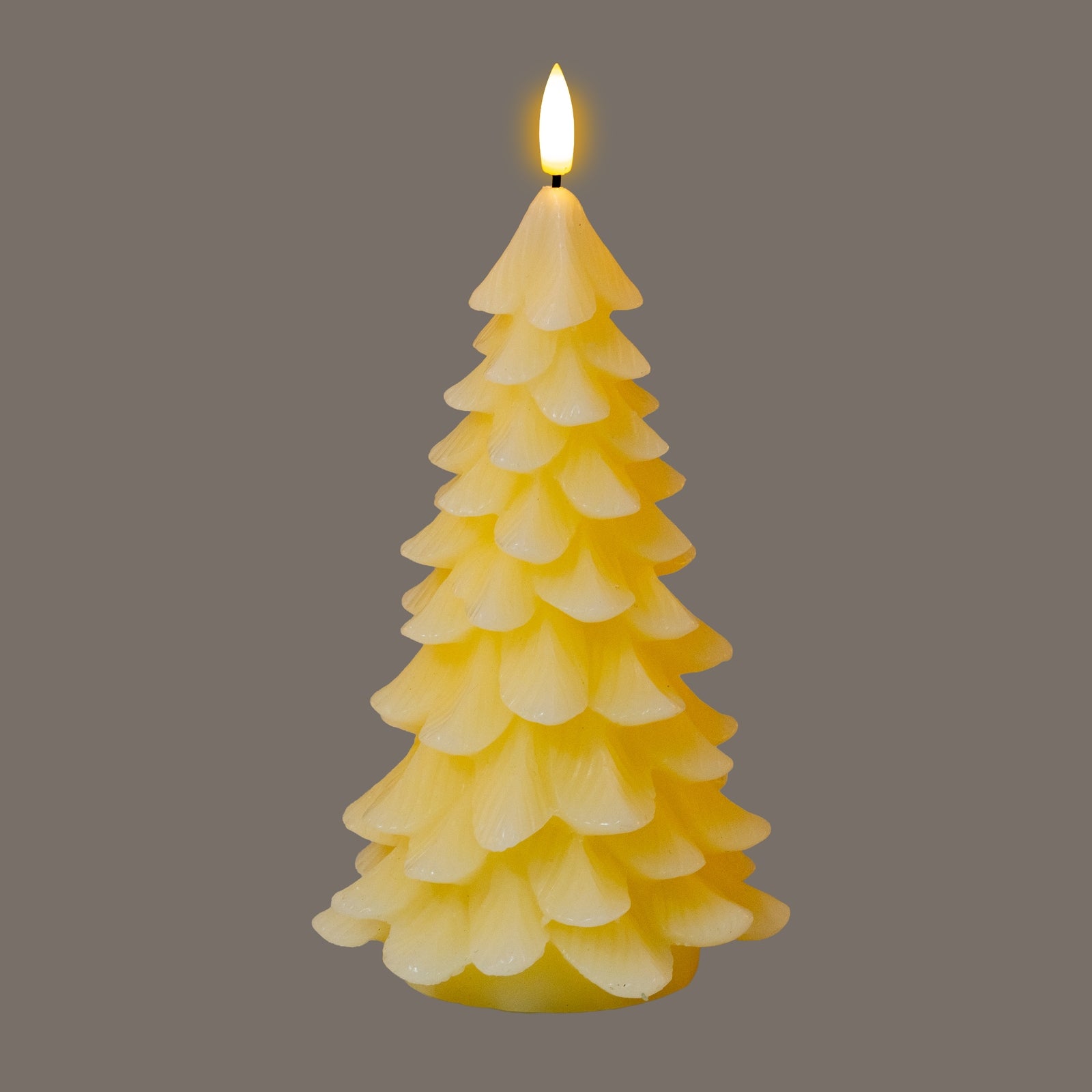 Luxe Collection Natural Glow Cream Large Tree LED Wax Candle - LED from the Quanta Home collection.