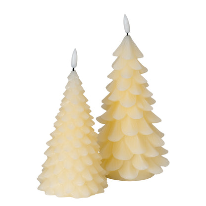 Luxe Collection Natural Glow Cream Large Tree LED Wax Candle - LED from the Quanta Home collection.