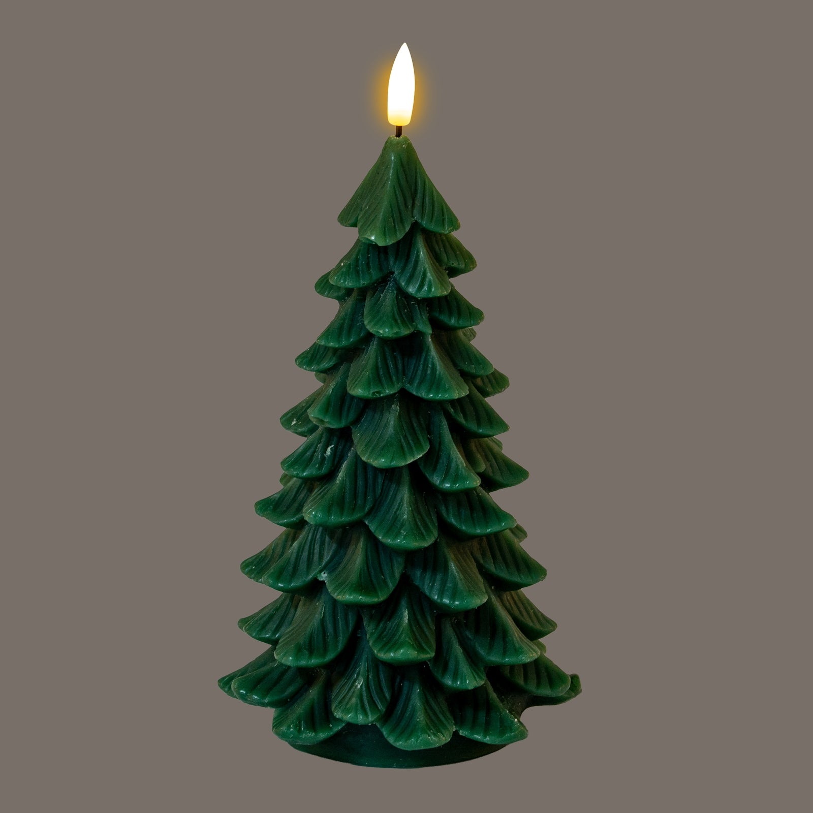 Luxe Collection Natural Glow Green Large Tree LED Wax Candle - Wax from the Quanta Home collection.