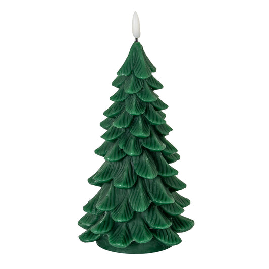 Luxe Collection Natural Glow Green Large Tree LED Wax Candle - Wax from the Quanta Home collection.