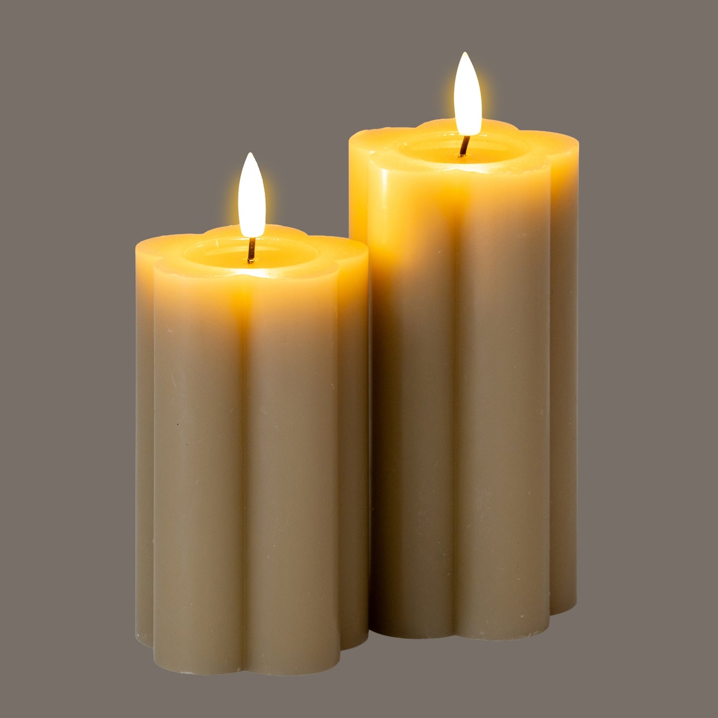 Luxe Collection Natural Glow 2.75x5 Stone LED Candle - LED from the Quanta Home collection.