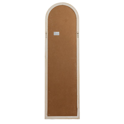 Washed Wood Tall Arched Window Mirror - Wall Mirrors from the Quanta Home collection.
