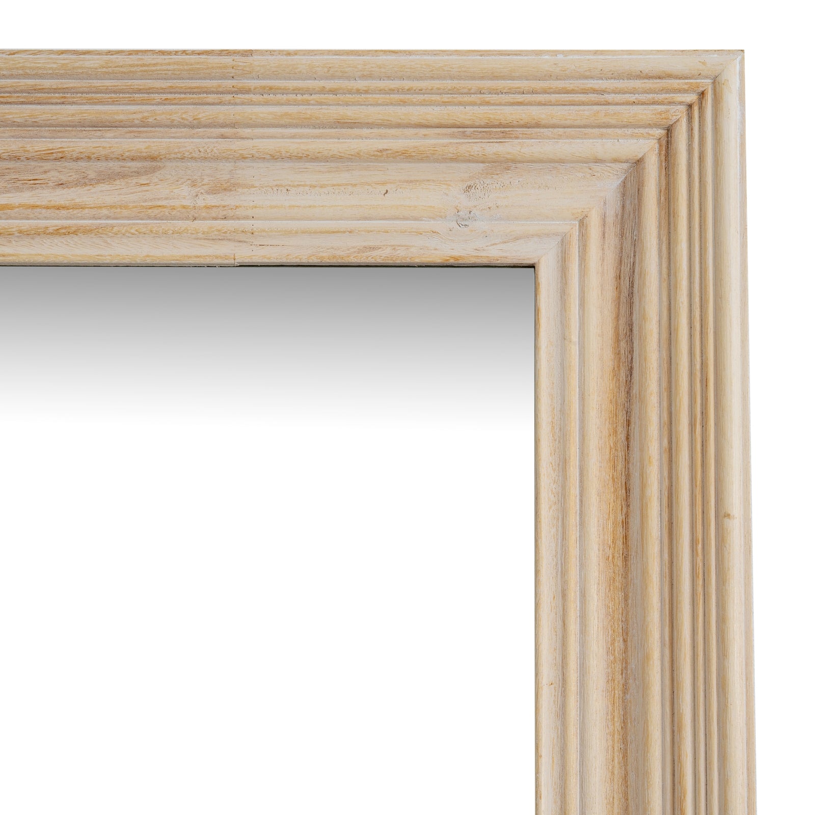 Washed Wood Large Framed Mirror - Wall Mirrors from the Quanta Home collection.