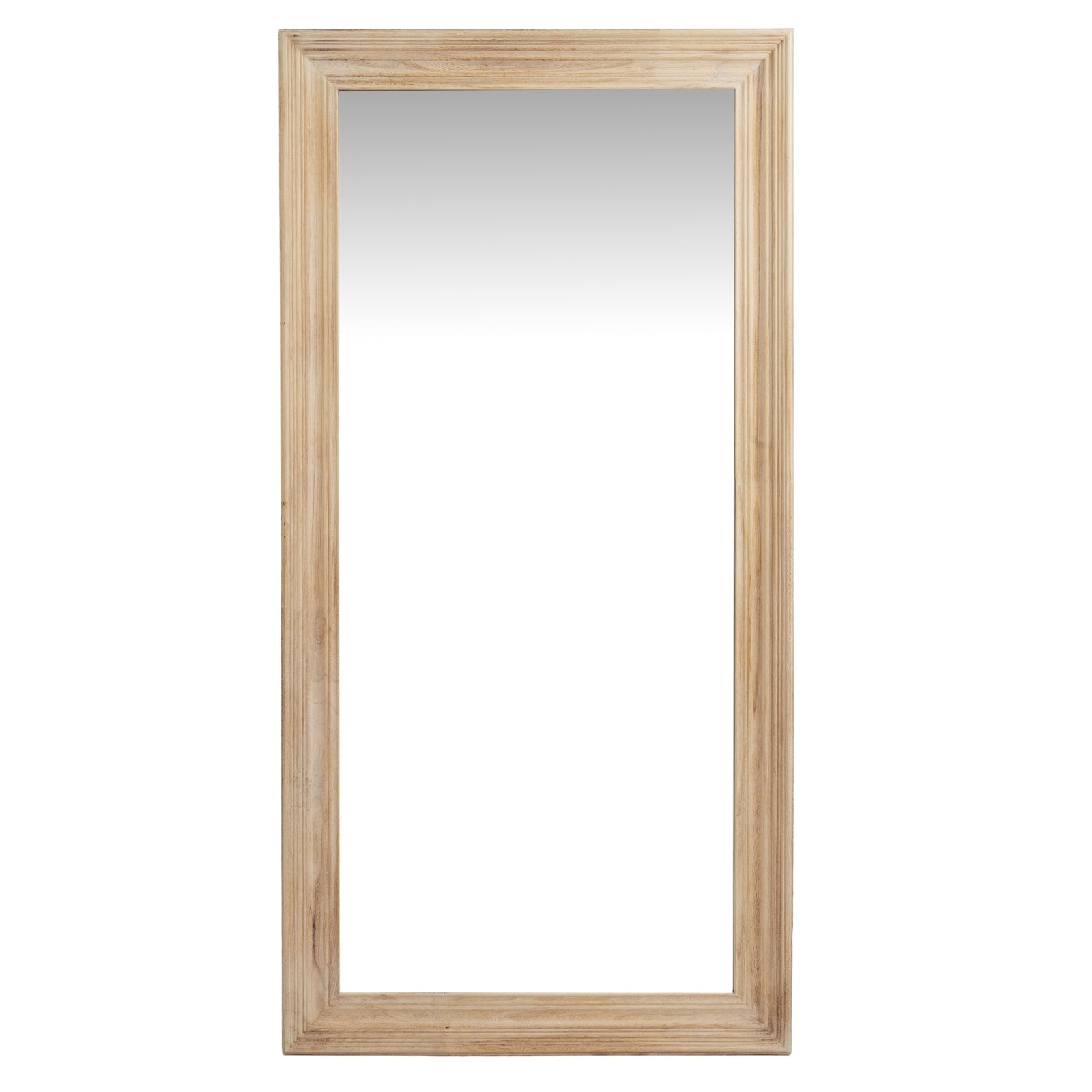 Washed Wood Large Framed Mirror - Wall Mirrors from the Quanta Home collection.