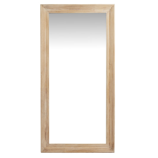 Washed Wood Large Framed Mirror - Wall Mirrors from the Quanta Home collection.
