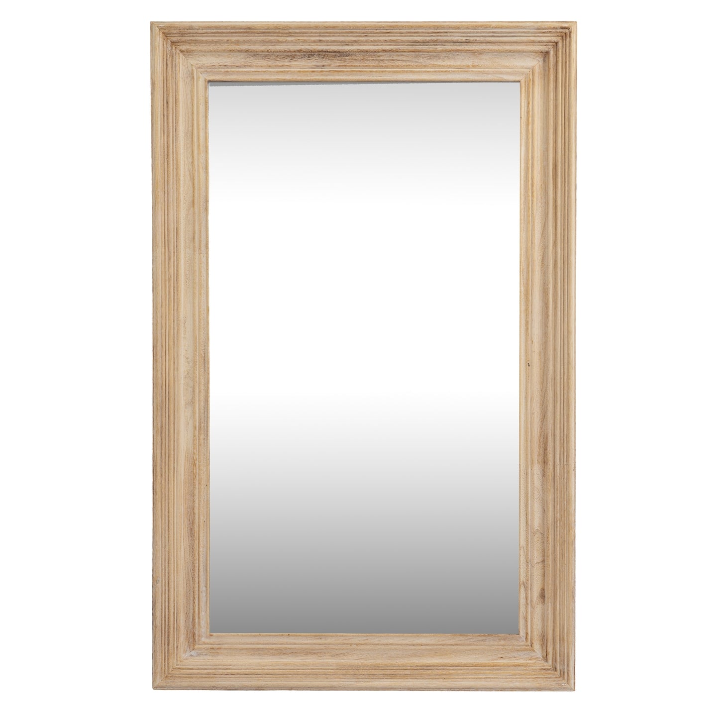 Washed Wood Medium Framed Mirror - Wall Mirrors from the Quanta Home collection.