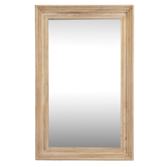 Washed Wood Medium Framed Mirror - Wall Mirrors from the Quanta Home collection.