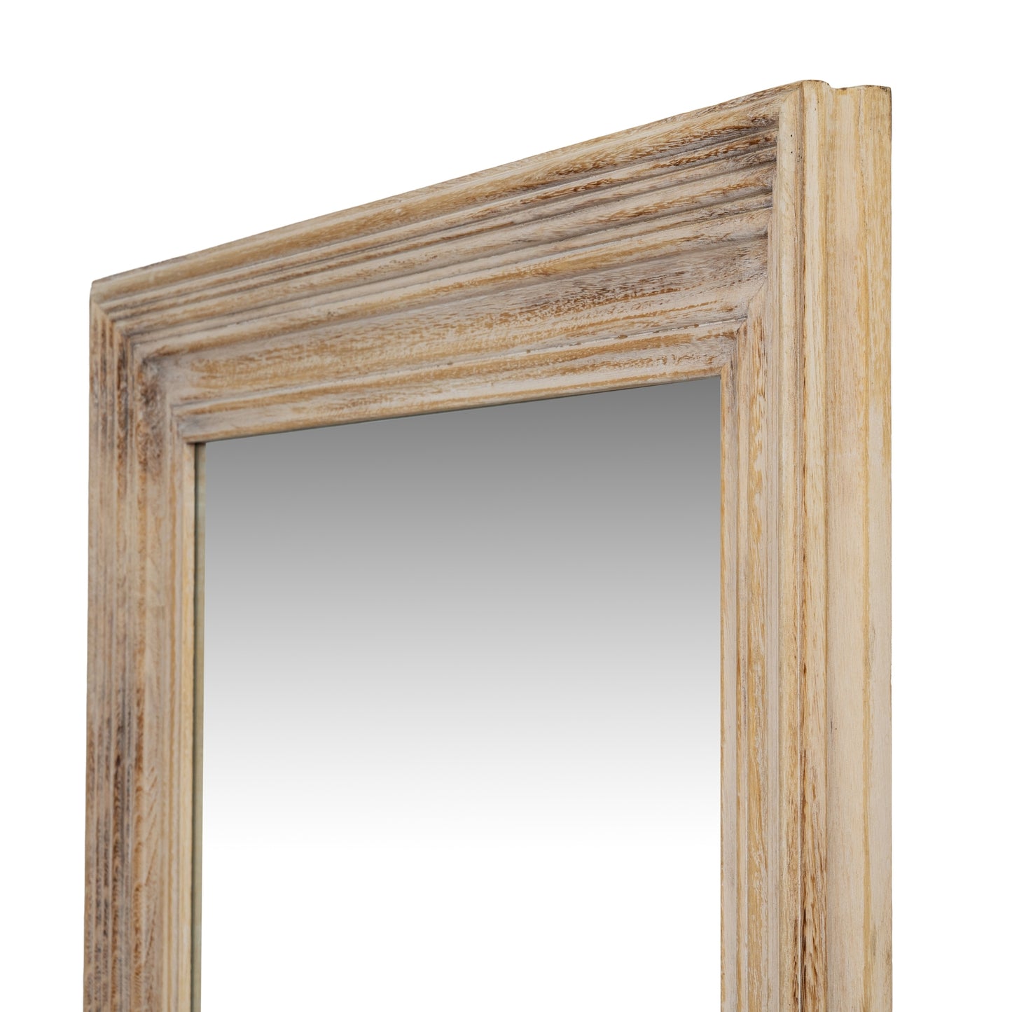 Washed Wood Framed Mirror - Wall Mirrors from the Quanta Home collection.
