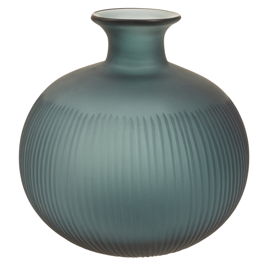 Opal Small Blue Bottle Vase