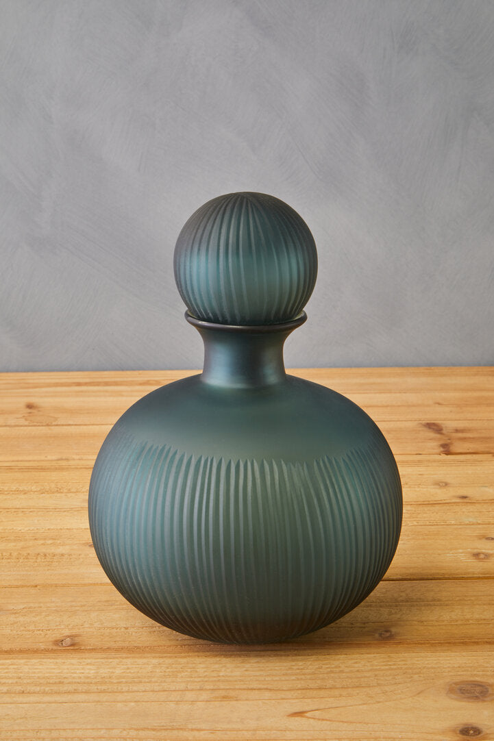 Opal Small Blue Bottle Vase
