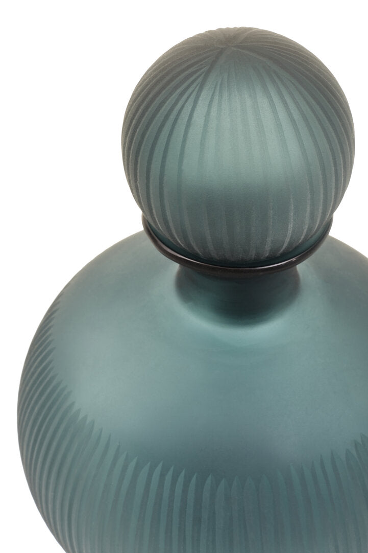 Opal Small Blue Bottle Vase