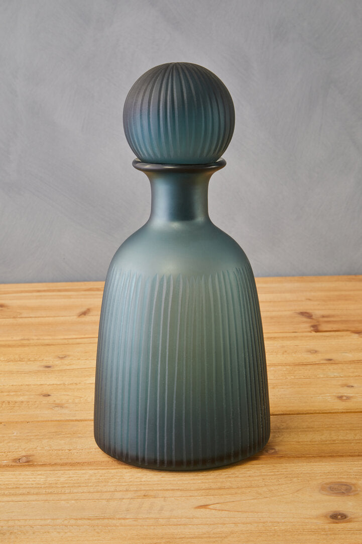 Opal Medium Blue Bottle Vase
