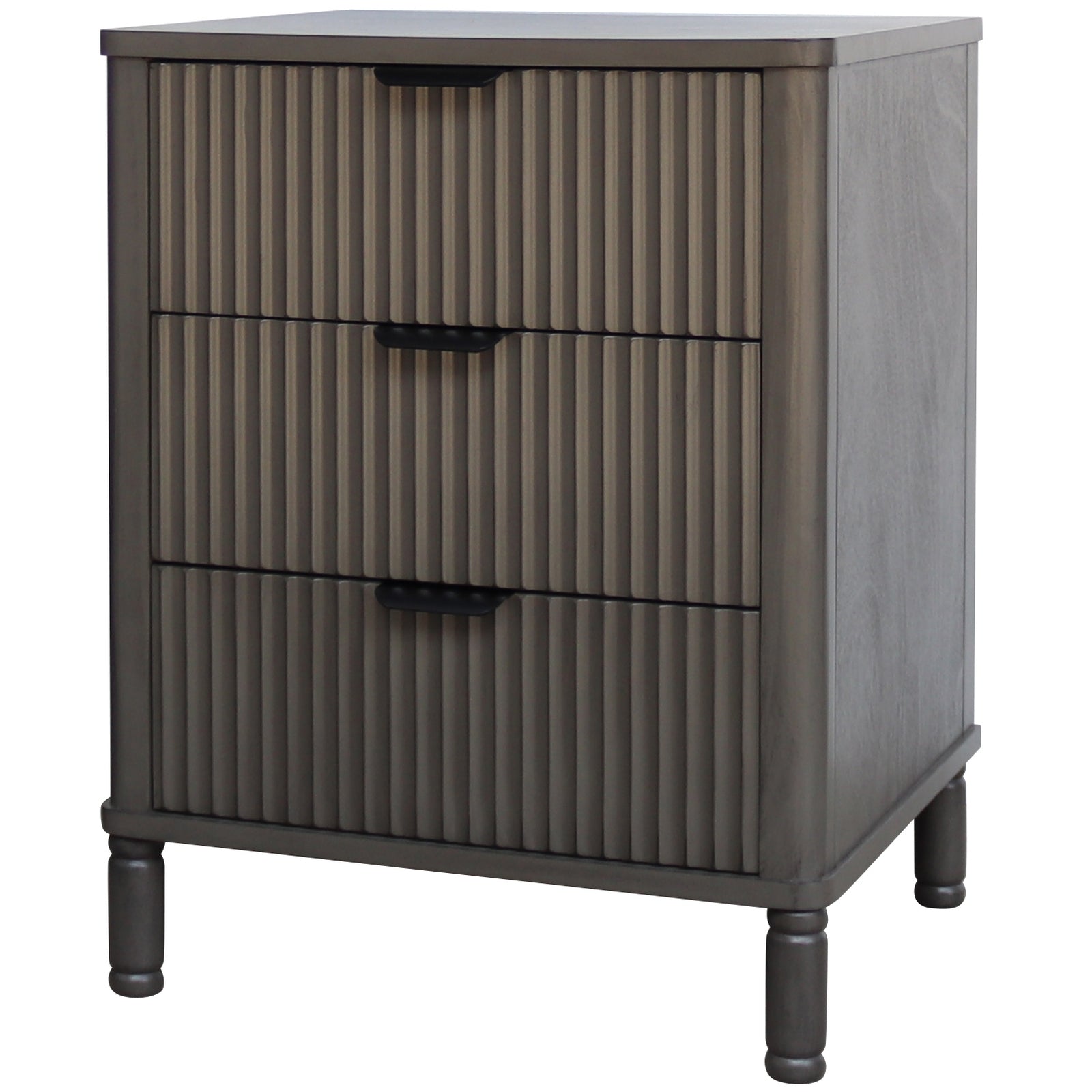 Reed Collection 3 Drawer Bedside Table - Bedside Tables from the Quanta Home collection.