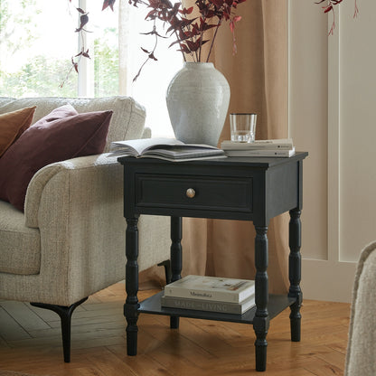 Contour Collection 1 Drawer Side Table