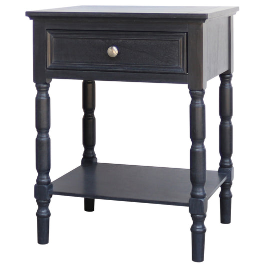 Contour Collection 1 Drawer Side Table - Side Tables from the Quanta Home collection.