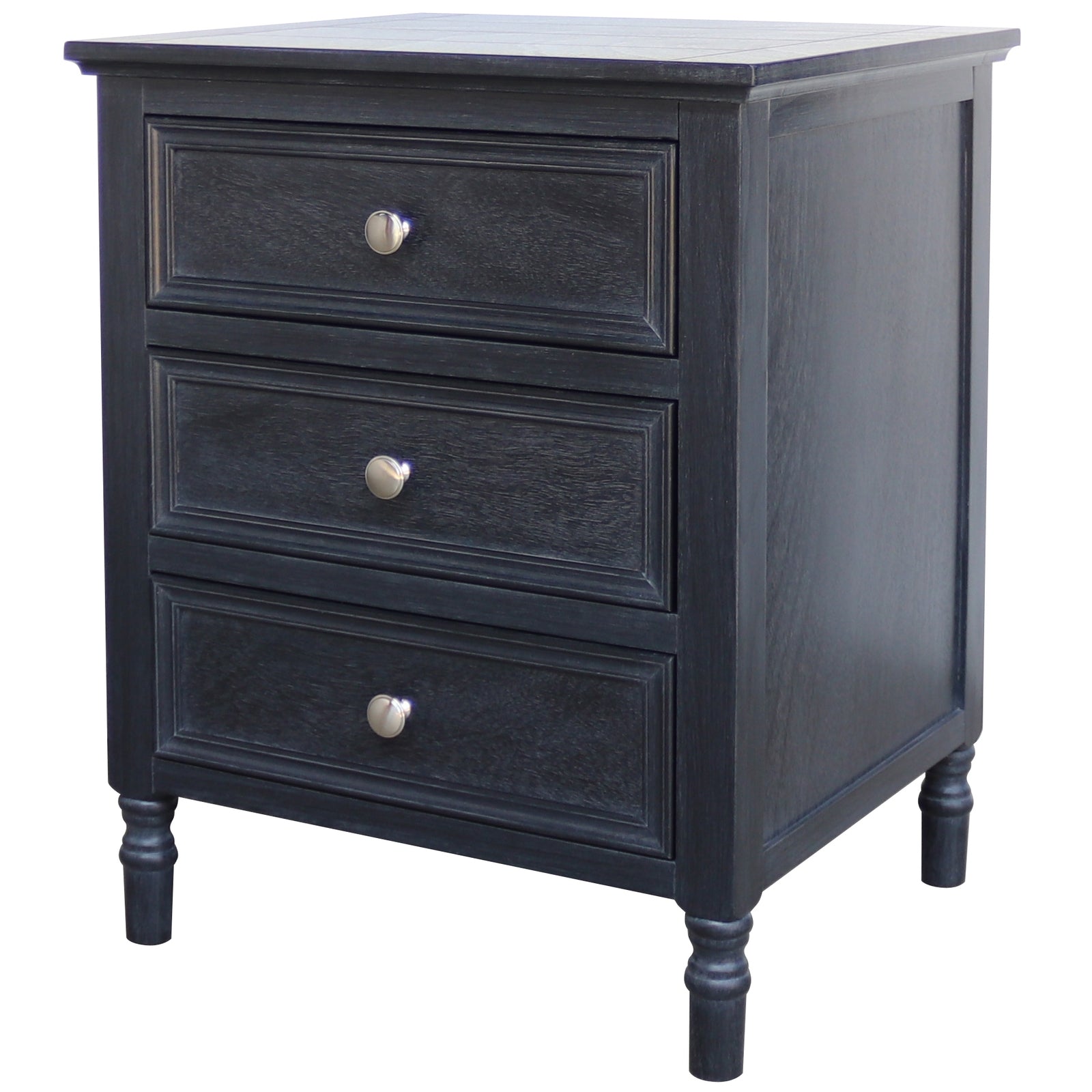 Contour Collection 3 Drawer Side Table - Side Tables from the Quanta Home collection.