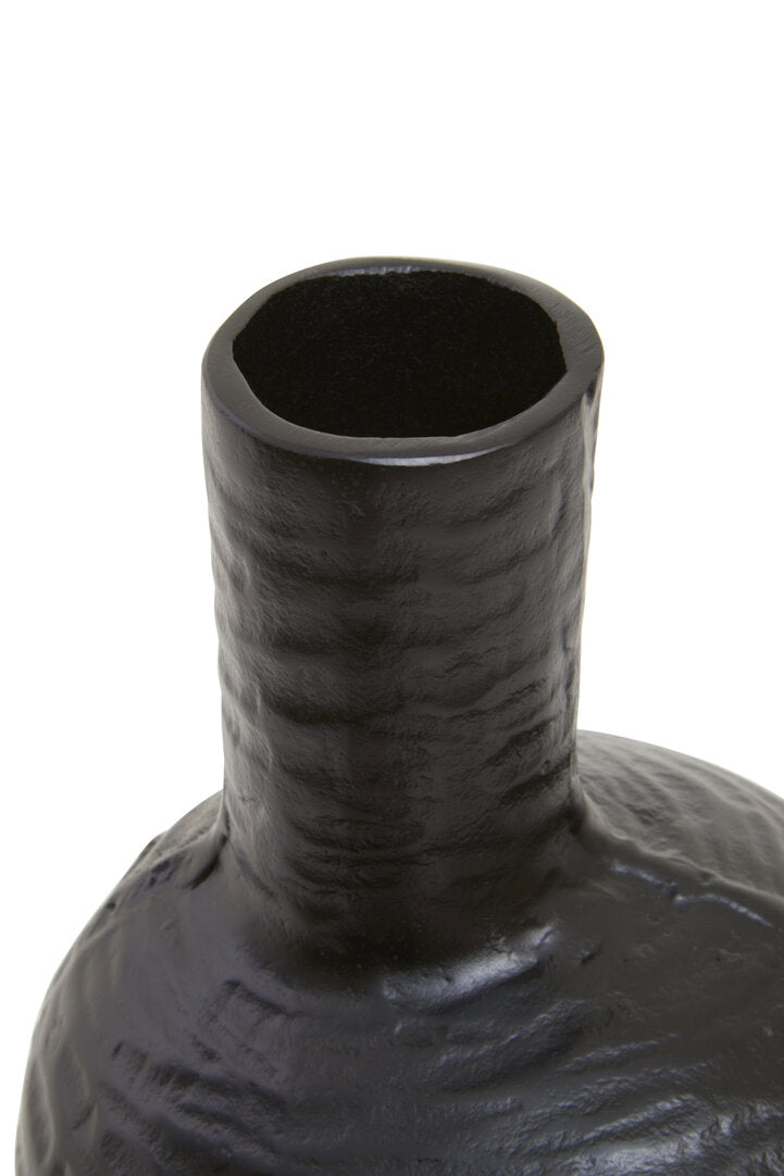 Bali Large Abstract Black Finish Vase