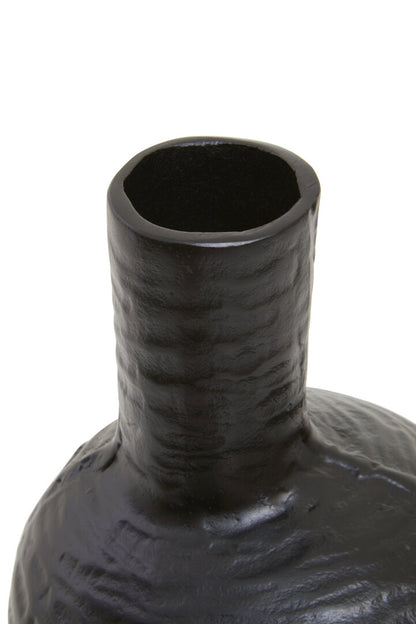 Bali Large Abstract Black Finish Vase