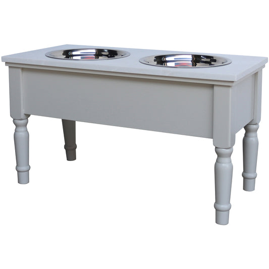 Belmont Collection Pet Feeder Table - Storage Cabinets from the Quanta Home collection.