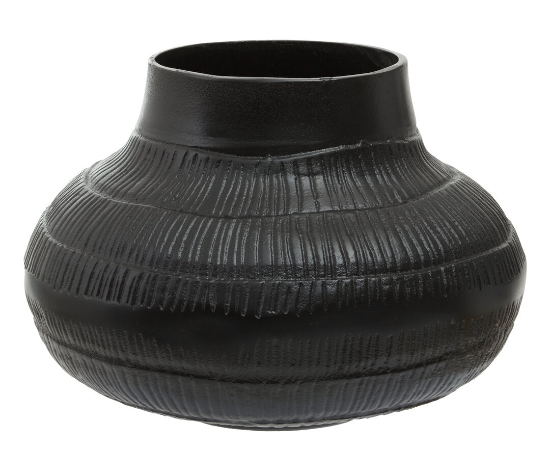 Bali Small Black Finish Vase