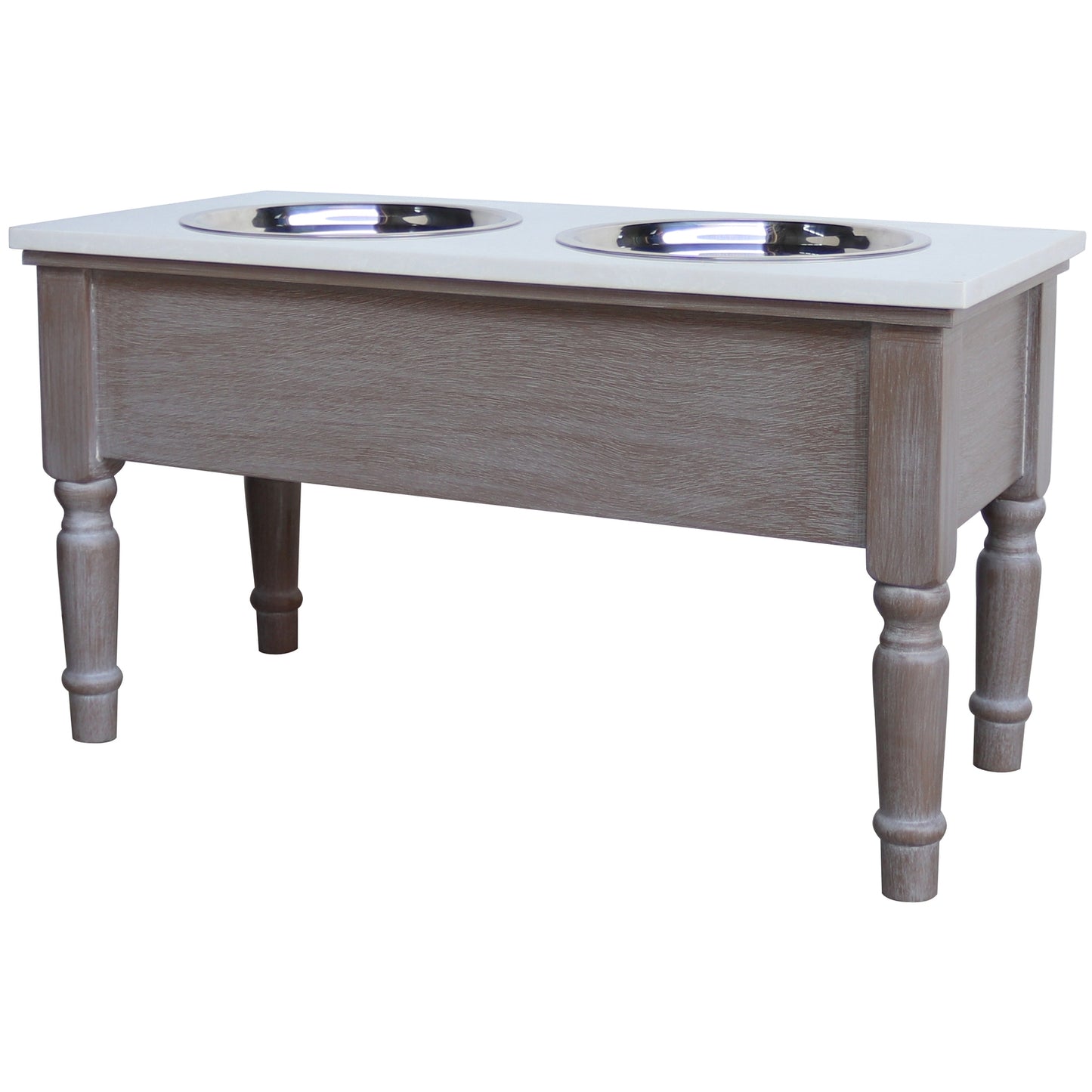 Serene Collection Pet Feeder Table - Storage Cabinets from the Quanta Home collection.