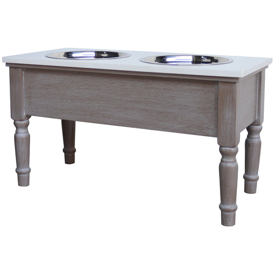Serene Collection Pet Feeder Table - Storage Cabinets from the Quanta Home collection.