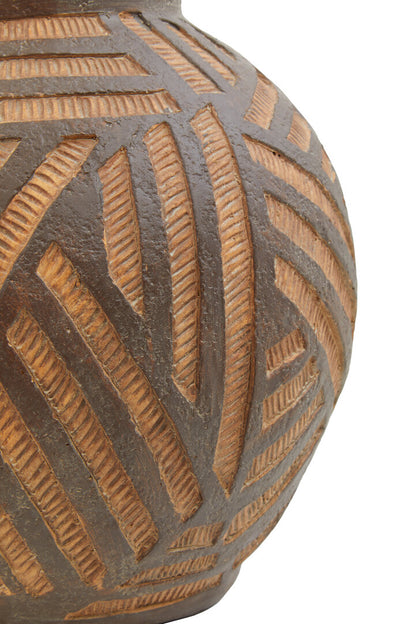 Manor Round Brown Planter