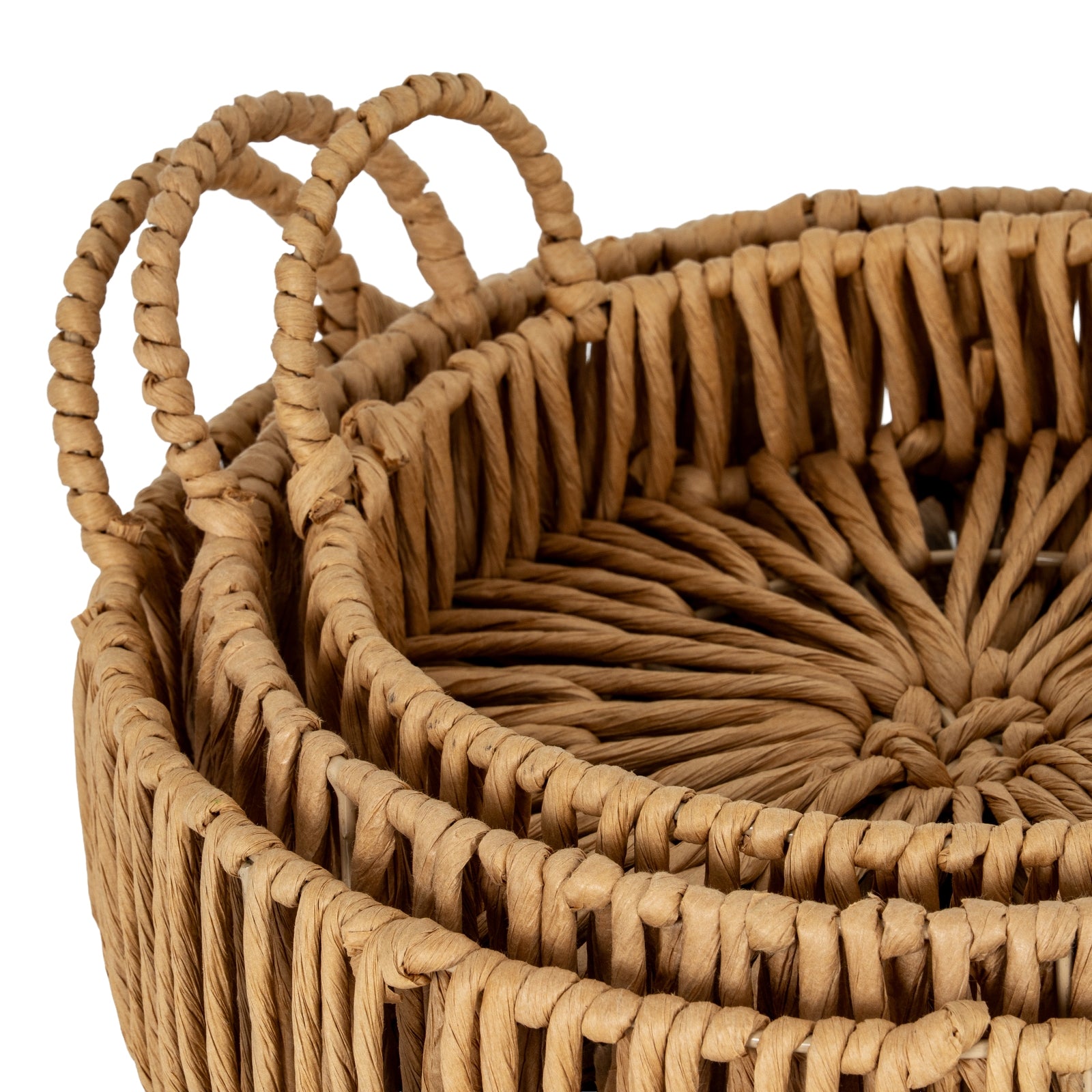 Large Loop Handle Set of 3 Round Trays - Trays from the Quanta Home collection.