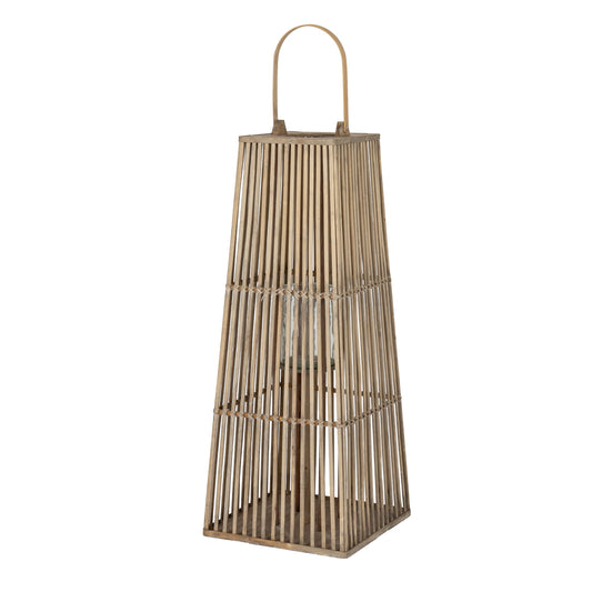 Large Silo Wicker Lantern With Glass Holder - Candle Holders from the Quanta Home collection.
