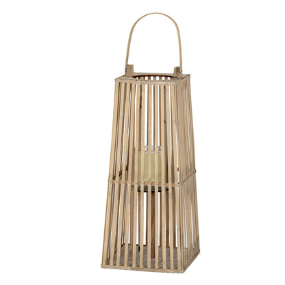Small Silo Wicker Lantern With Glass Holder - Candle Holders from the Quanta Home collection.