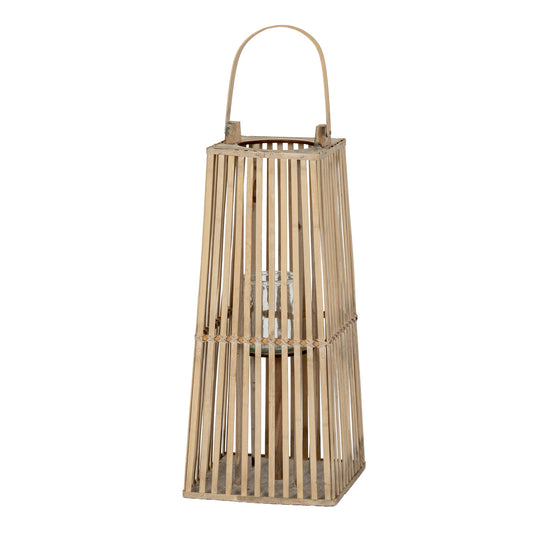 Small Silo Wicker Lantern With Glass Holder - Candle Holders from the Quanta Home collection.