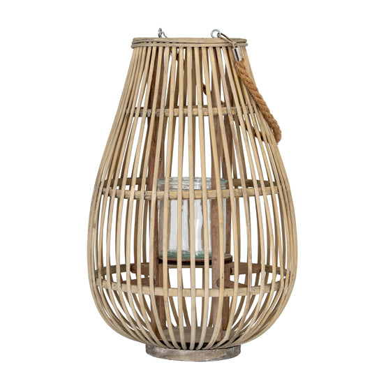 Medium Ellipse Lantern With Glass Holder - Candle Holders from the Quanta Home collection.