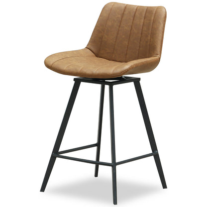 Malmo Tan Swivel Bar Stool - Stools from the Quanta Home collection.