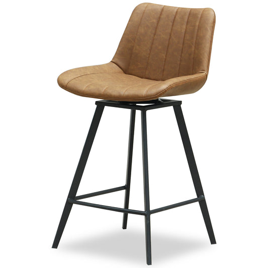 Malmo Tan Swivel Bar Stool - Stools from the Quanta Home collection.