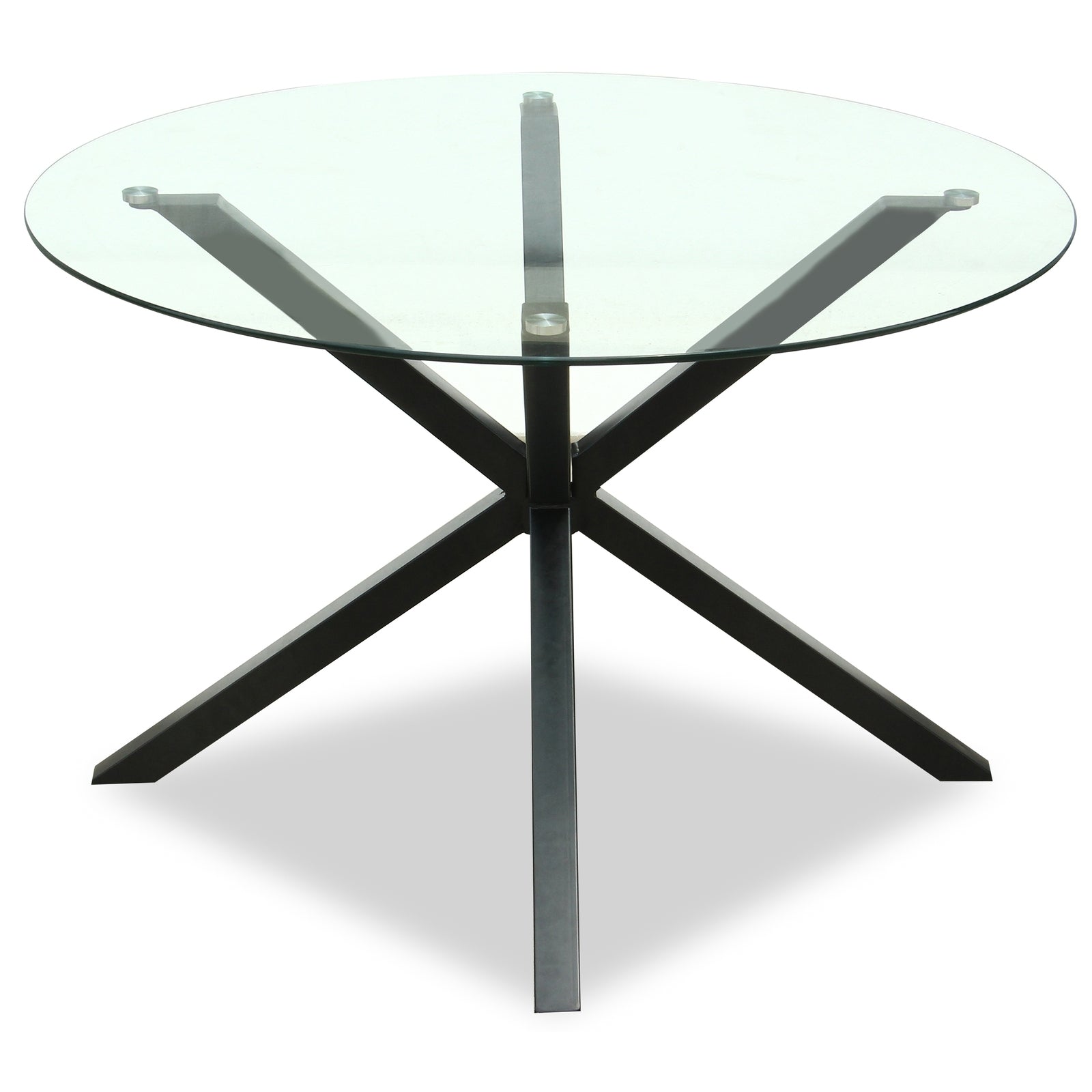 Monza Round Glass Dining Table - Dining Tables from the Quanta Home collection.