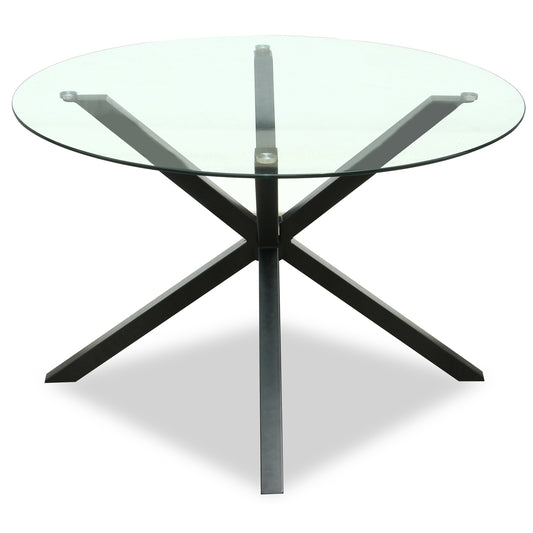 Monza Round Glass Dining Table - Dining Tables from the Quanta Home collection.