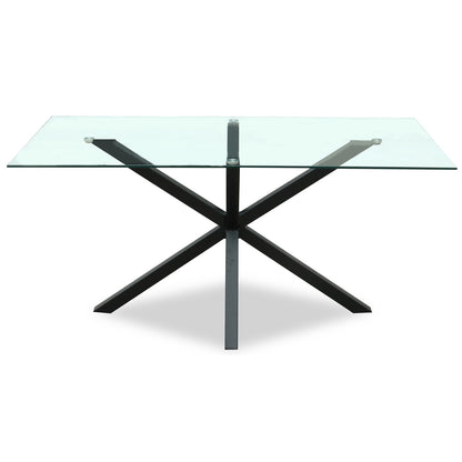 Monza Rectangular Glass Dining Table - Dining Tables from the Quanta Home collection.