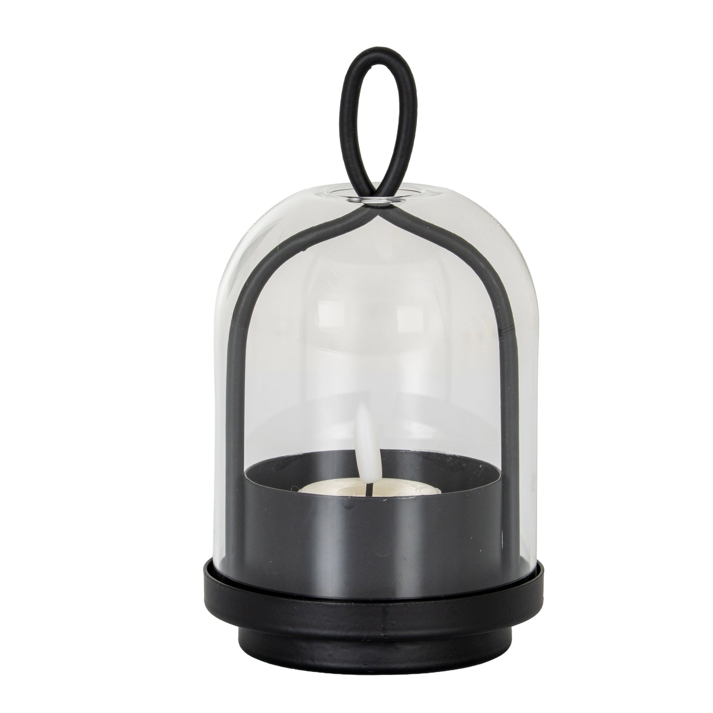 Nyx Large Candle Holder With Glass Cloche - Candle Holders from the Quanta Home collection.