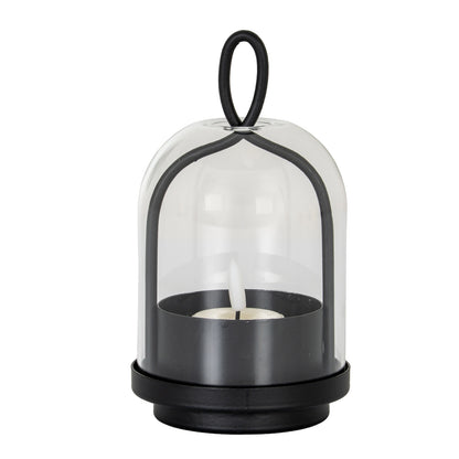 Nyx Large Candle Holder With Glass Cloche - Candle Holders from the Quanta Home collection.