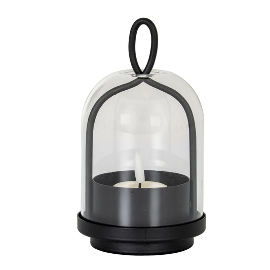 Nyx Large Candle Holder With Glass Cloche - Candle Holders from the Quanta Home collection.