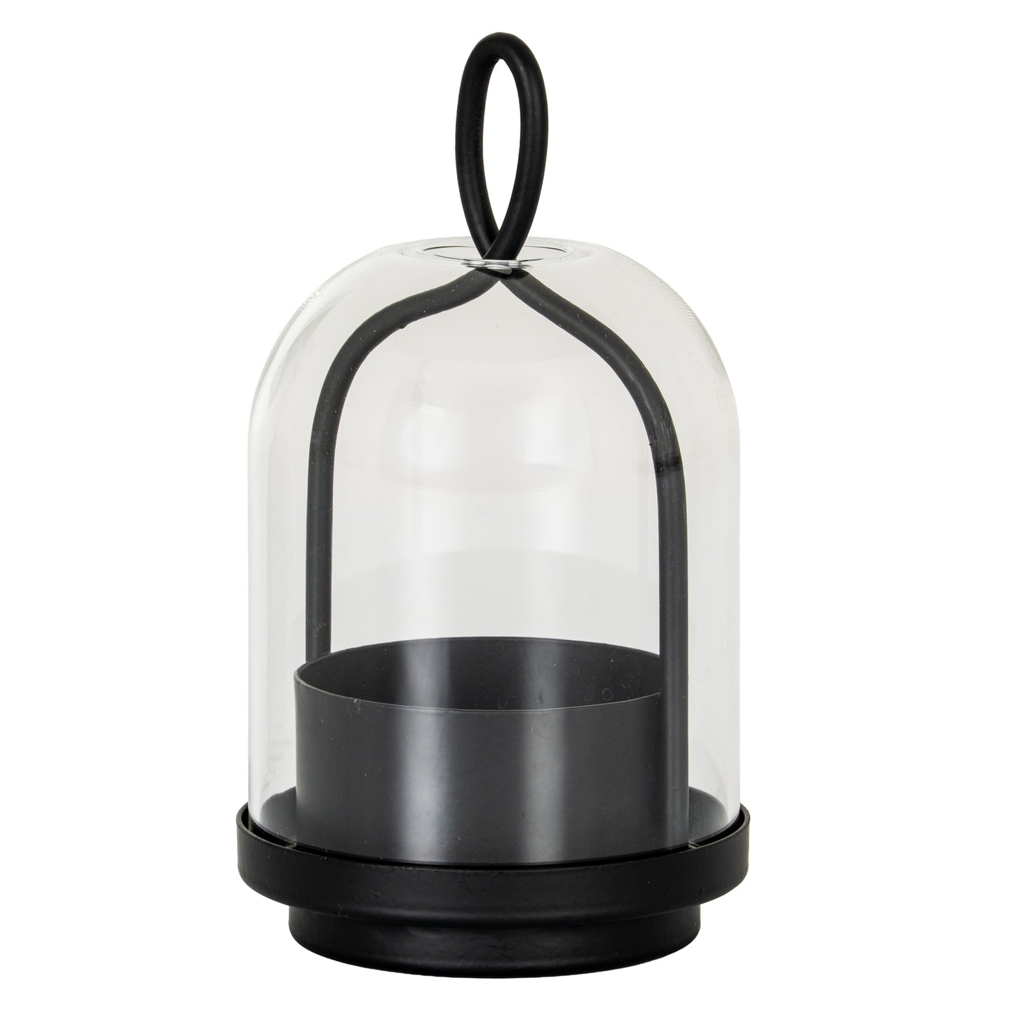 Nyx Large Candle Holder With Glass Cloche - Candle Holders from the Quanta Home collection.