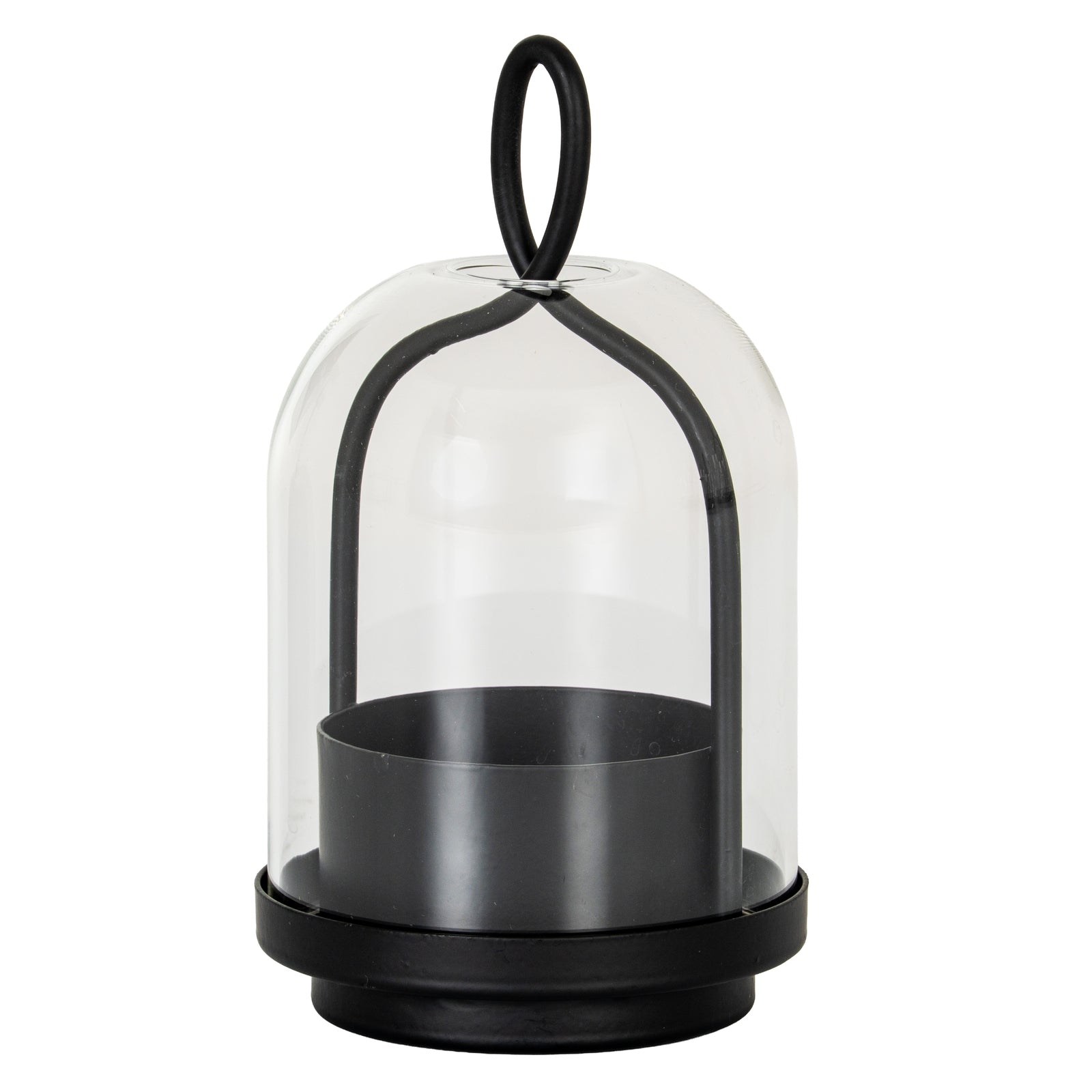 Nyx Large Candle Holder With Glass Cloche - Candle Holders from the Quanta Home collection.