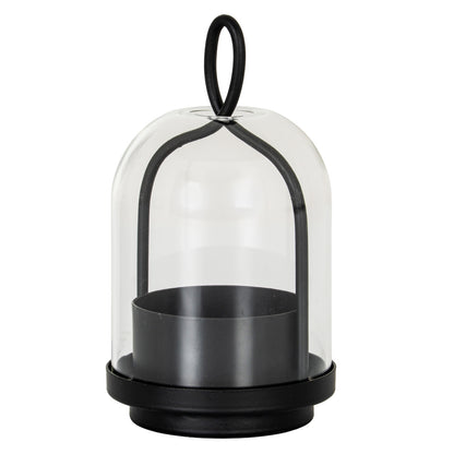 Nyx Large Candle Holder With Glass Cloche - Candle Holders from the Quanta Home collection.