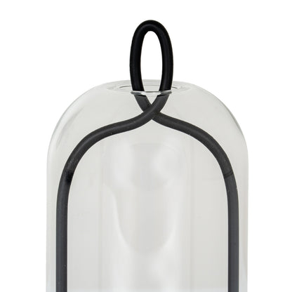 Nyx Medium Candle Holder With Glass Cloche - Candle Holders from the Quanta Home collection.