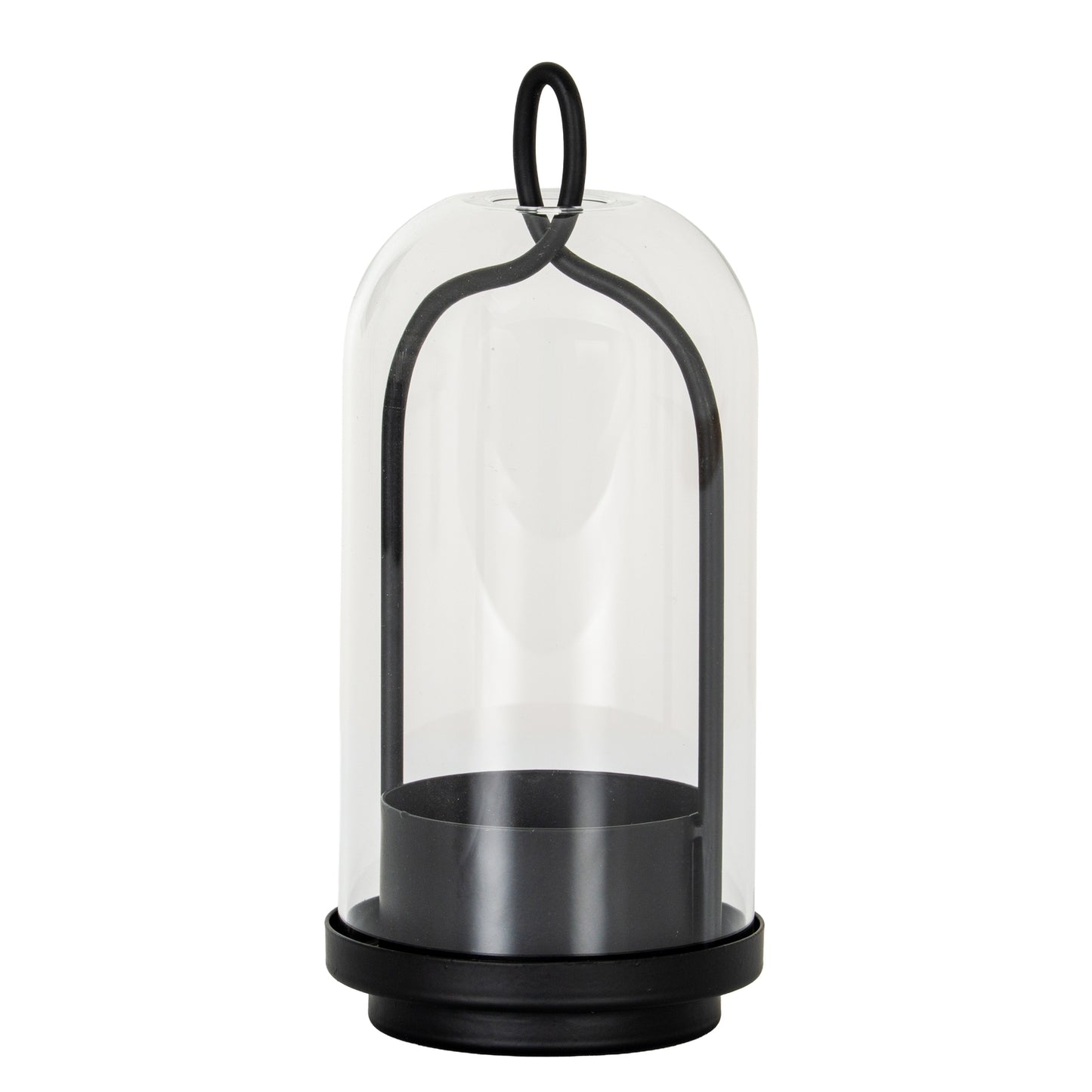 Nyx Medium Candle Holder With Glass Cloche - Candle Holders from the Quanta Home collection.