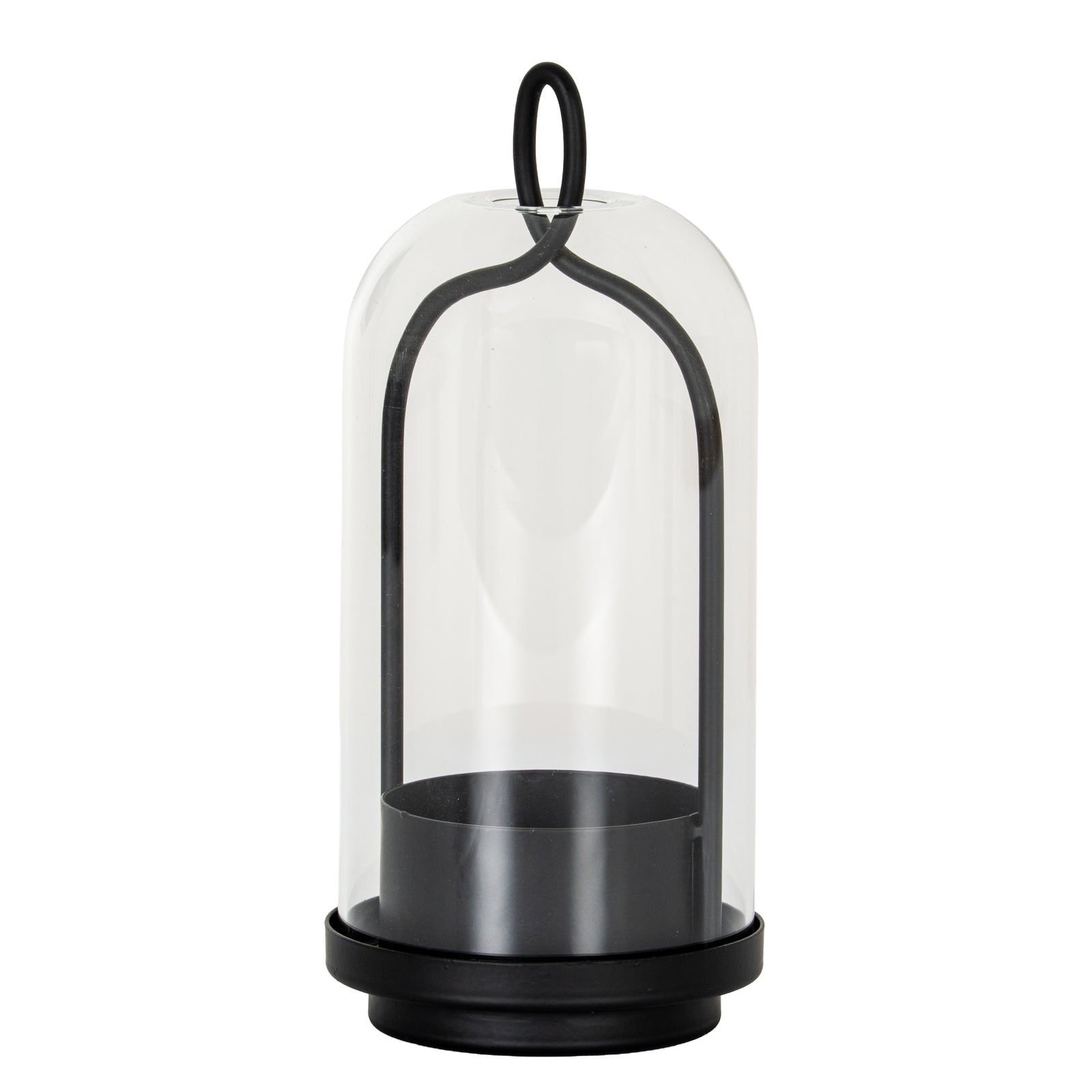 Nyx Medium Candle Holder With Glass Cloche - Candle Holders from the Quanta Home collection.