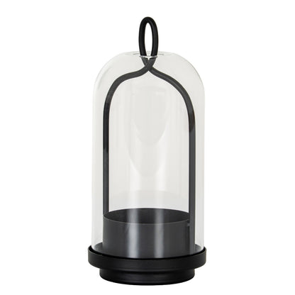 Nyx Medium Candle Holder With Glass Cloche - Candle Holders from the Quanta Home collection.