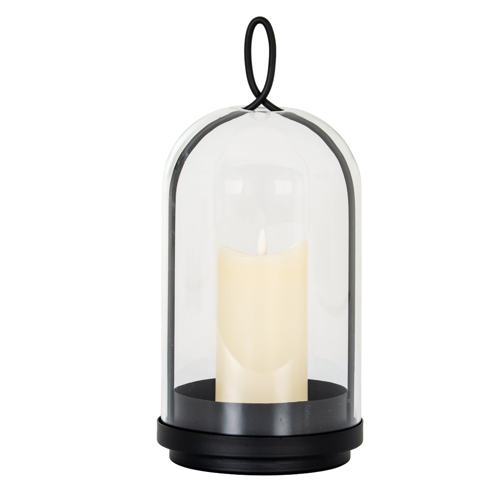 Nysa Large Candle Holder With Glass Cloche - Candle Holders from the Quanta Home collection.
