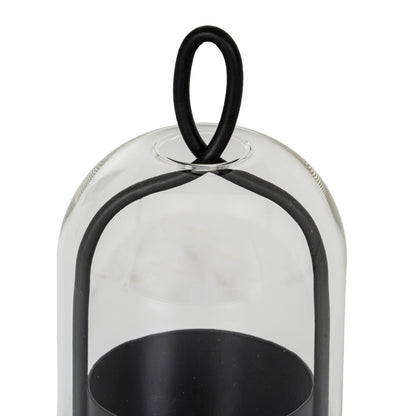Nysa Large Candle Holder With Glass Cloche - Candle Holders from the Quanta Home collection.