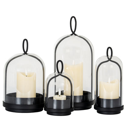 Nysa Large Candle Holder With Glass Cloche - Candle Holders from the Quanta Home collection.